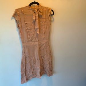 Reformation Chiffon Light Pink/Natural Dress